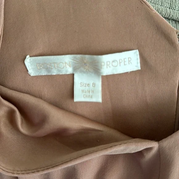 Boston proper dress peplum nude blush 8 - Picture 3 of 4